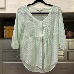 Women’s Lauren Conrad sheer blouse